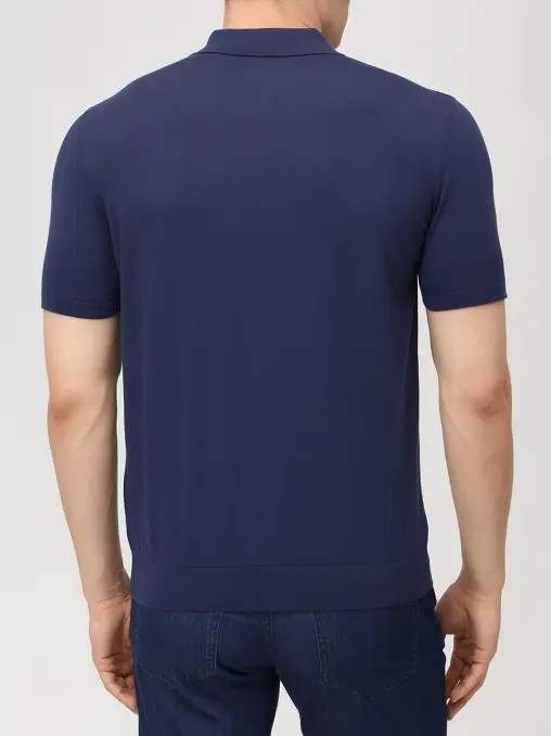 Поло хлопковое BERTOLO LUXURY MENSWEAR
