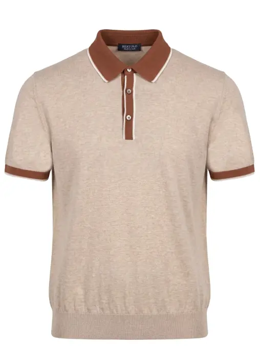 Поло хлопковое BERTOLO LUXURY MENSWEAR