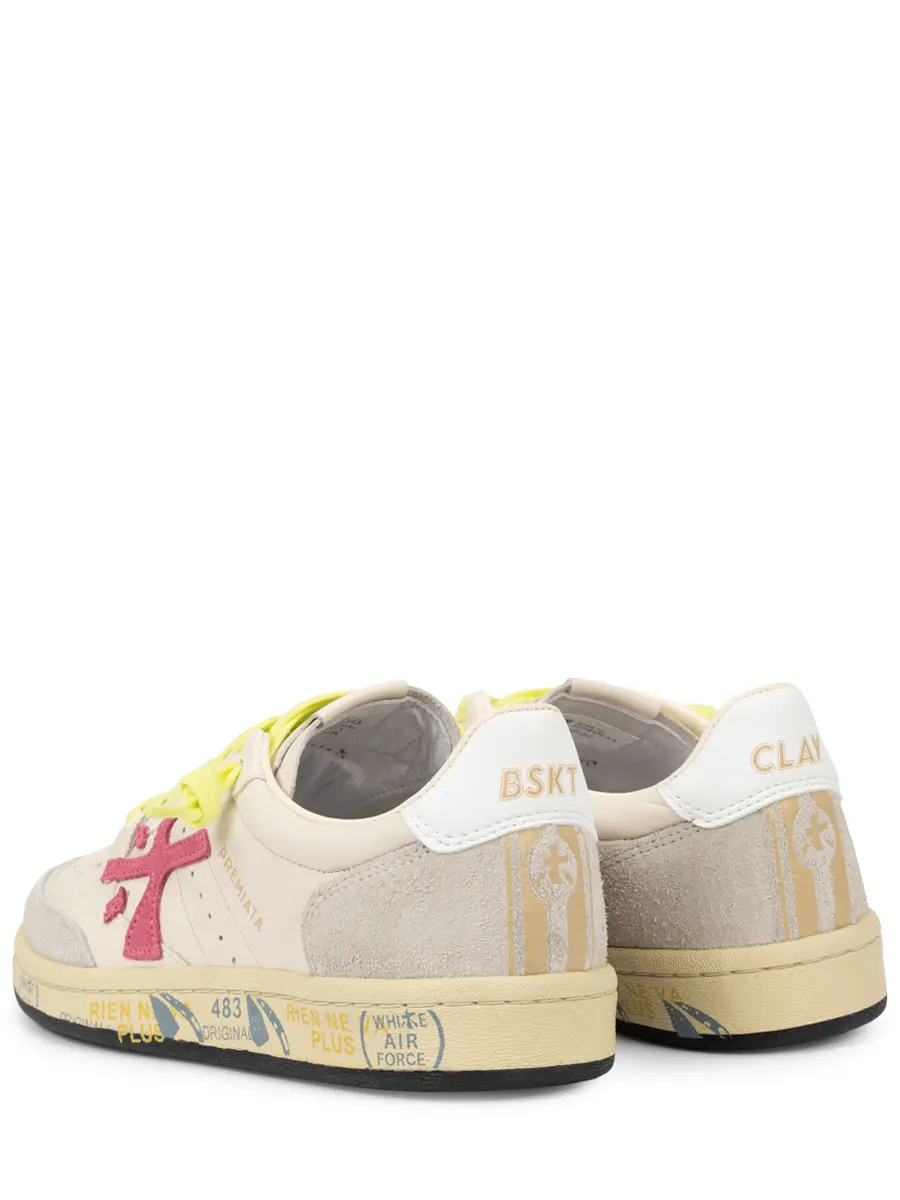 Кеды из кожи и замши Bsktclad