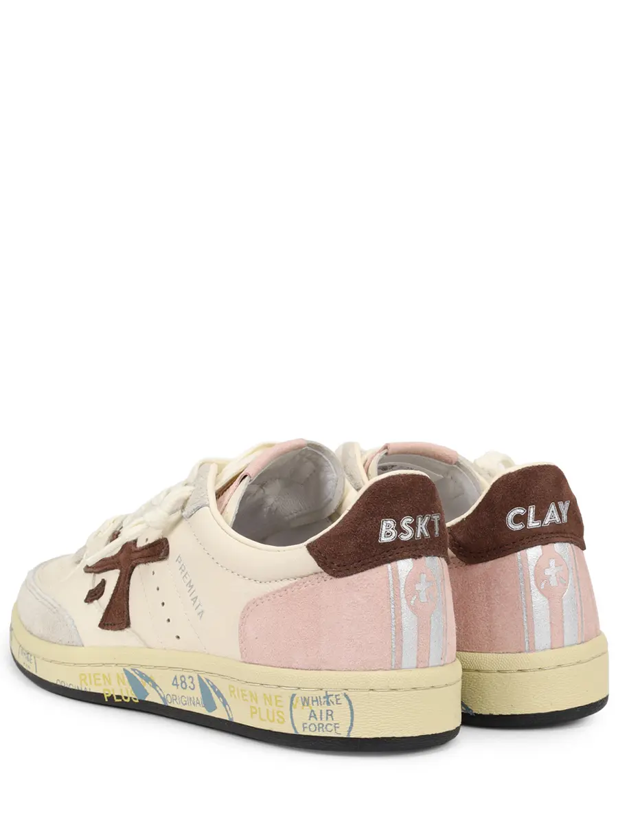 Кеды из кожи и замши Bsktclad