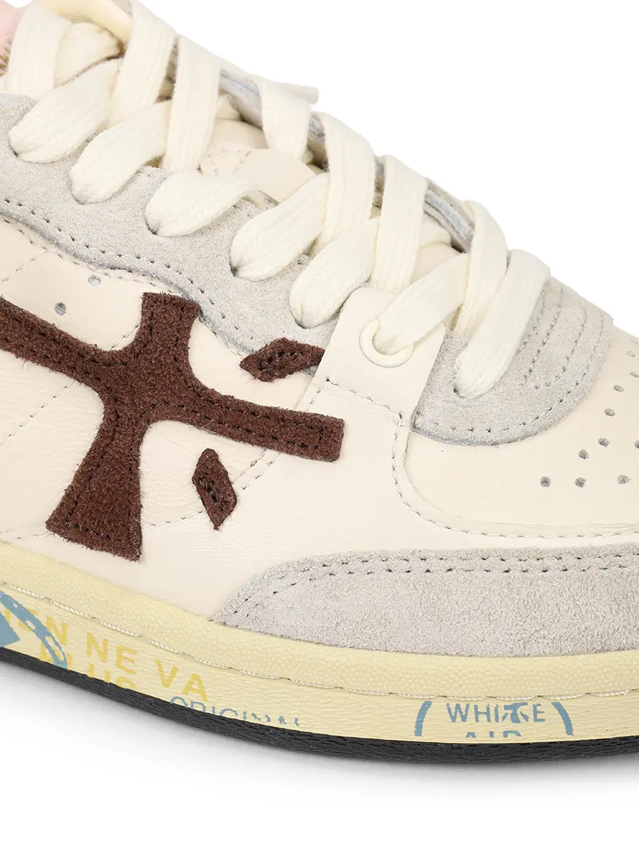 Кеды из кожи и замши Bsktclad