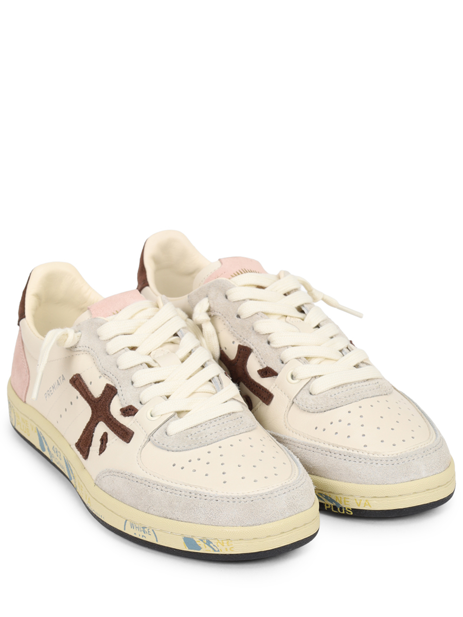 Кеды из кожи и замши Bsktclad