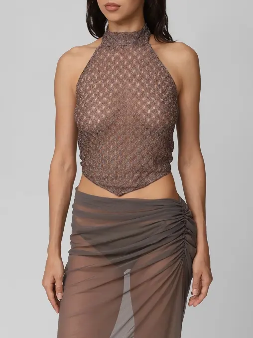 Топ из вискозы с люрексом MISSONI
