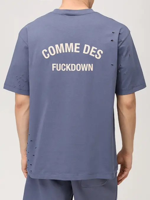 Футболка хлопковая COMME DES FUCKDOWN