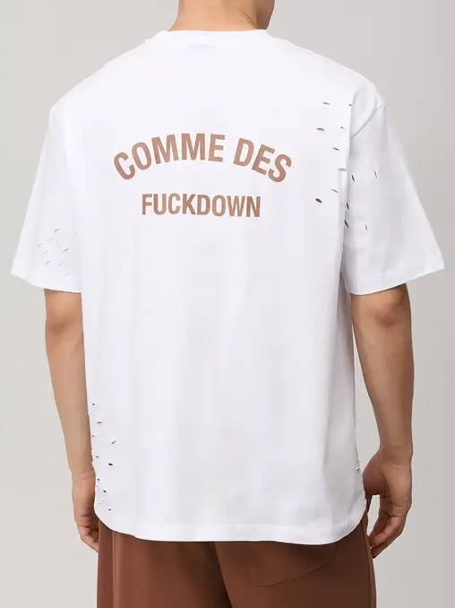 Футболка хлопковая COMME DES FUCKDOWN