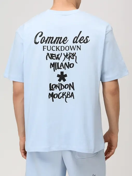 Футболка хлопковая COMME DES FUCKDOWN