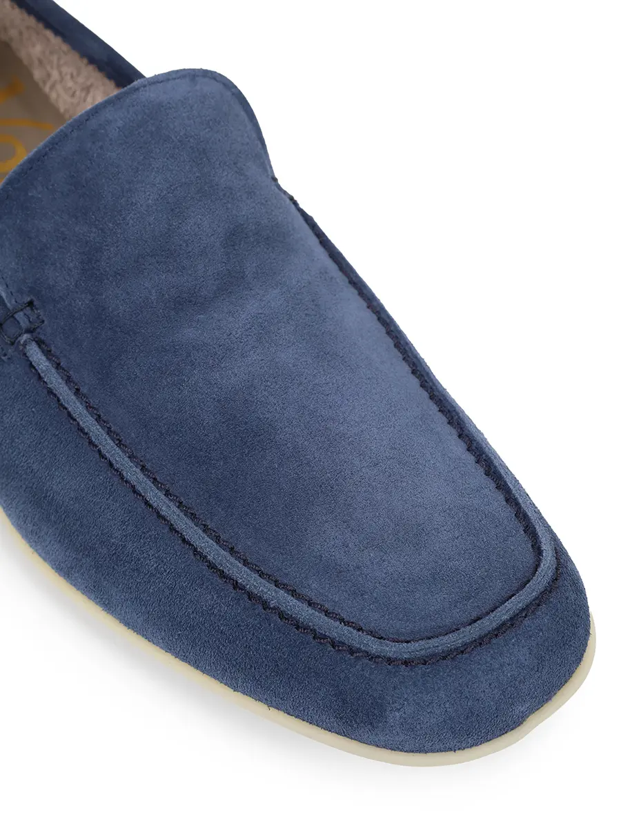 Лоферы замшевые