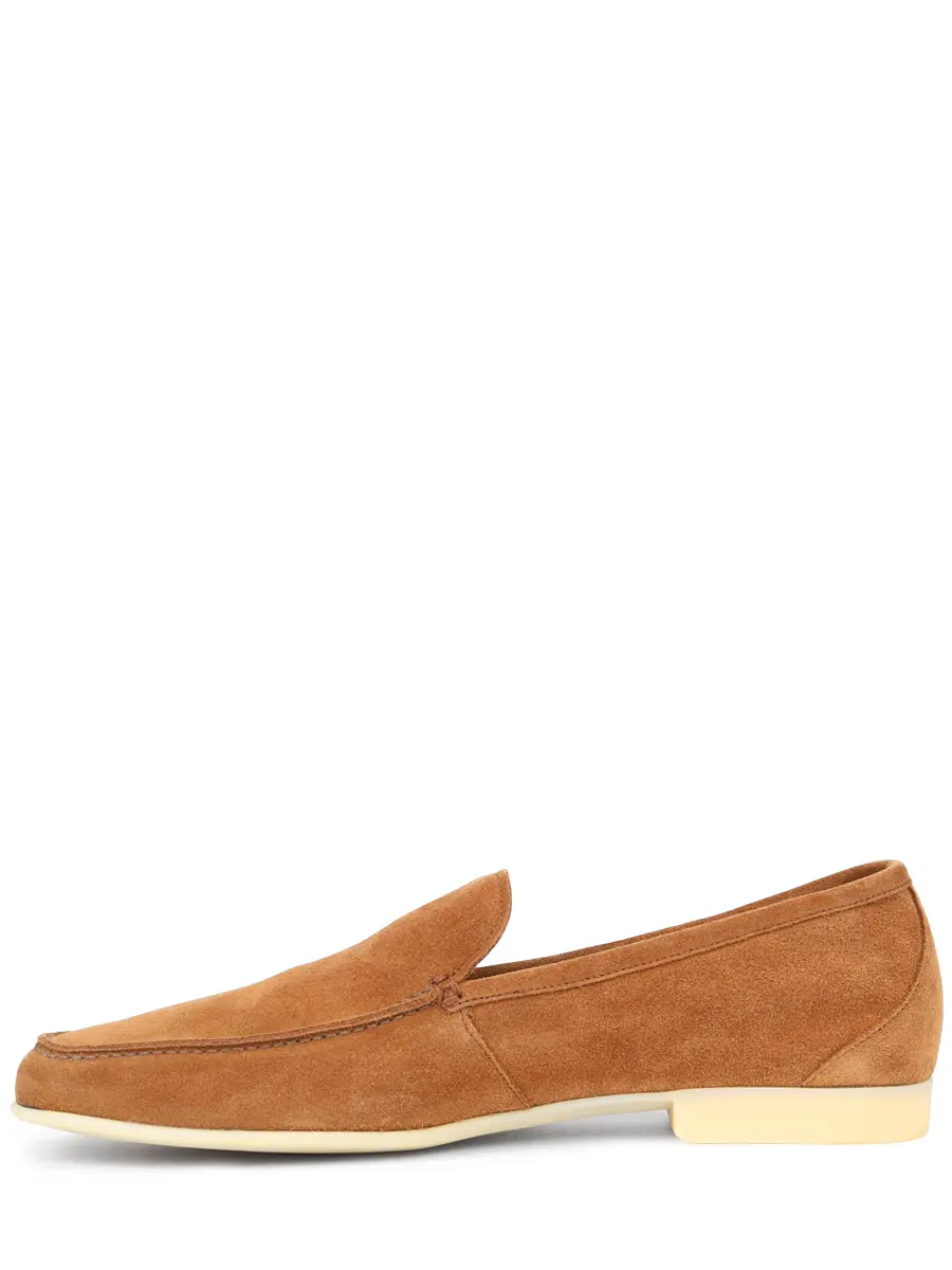 Лоферы замшевые