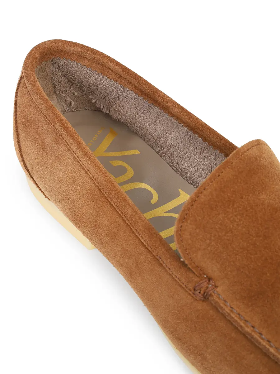 Лоферы замшевые