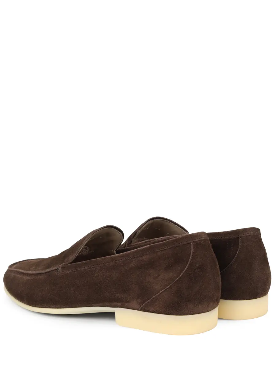 Лоферы замшевые