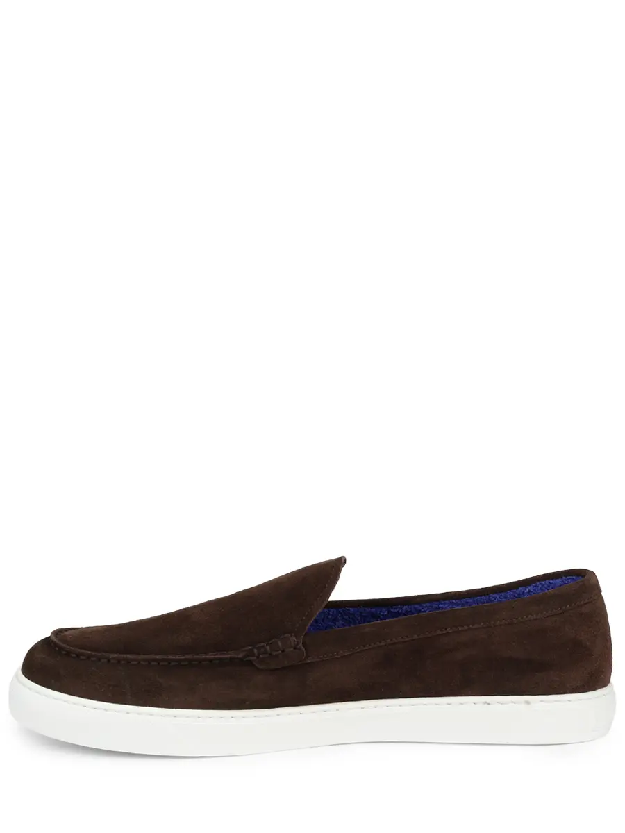 Лоферы замшевые