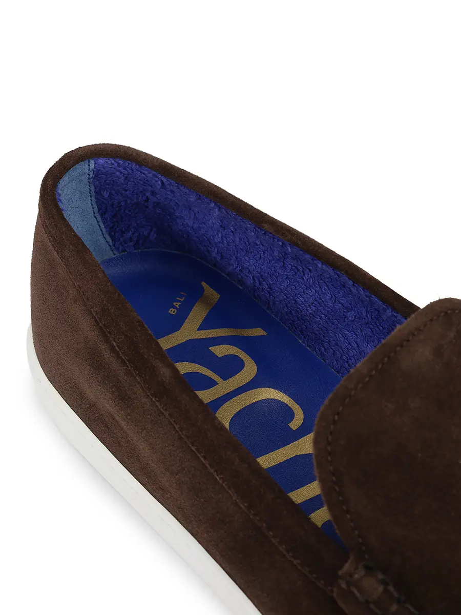 Лоферы замшевые