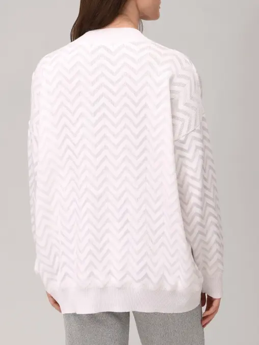 Пуловер из хлопка и вискозы MISSONI
