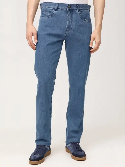 Джинсы Regular Fit хлопковые CANALI