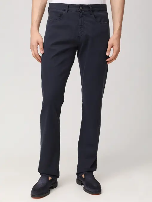 Джинсы Regular Fit из хлопка и лиоцелла CANALI