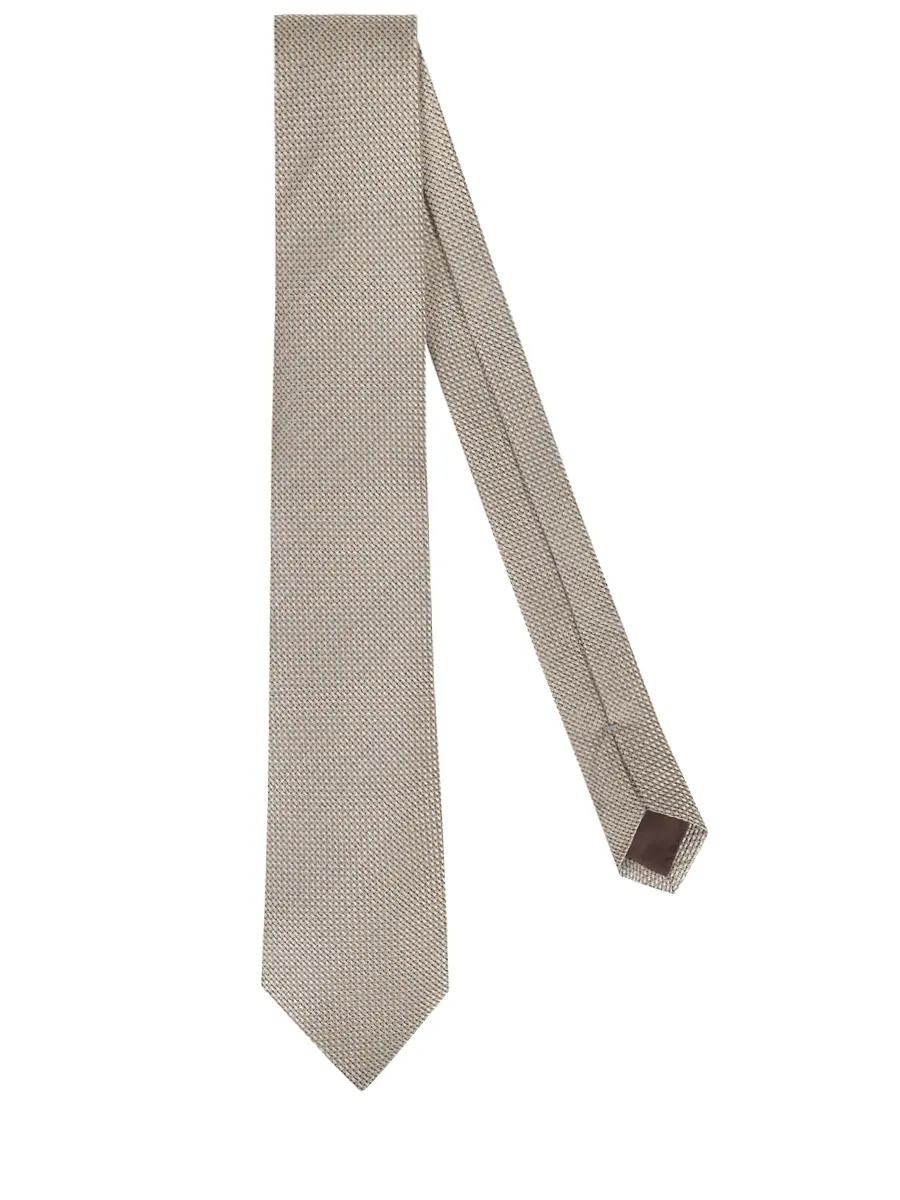 Галстук из шелка и льна