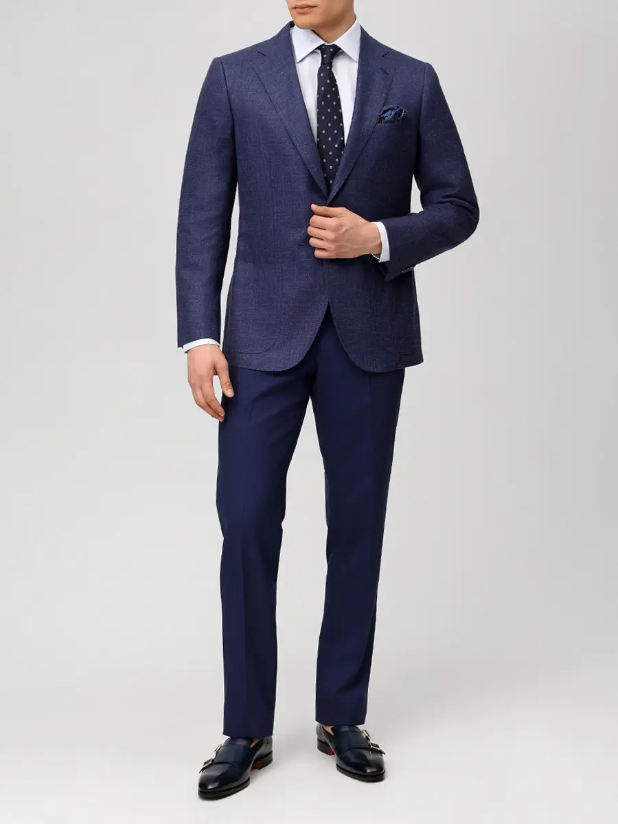 Рубашка Regular Fit из хлопка и льна