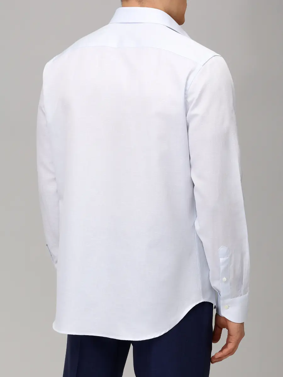 Рубашка Regular Fit из хлопка и льна
