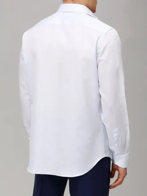 Рубашка Regular Fit из хлопка и льна CANALI