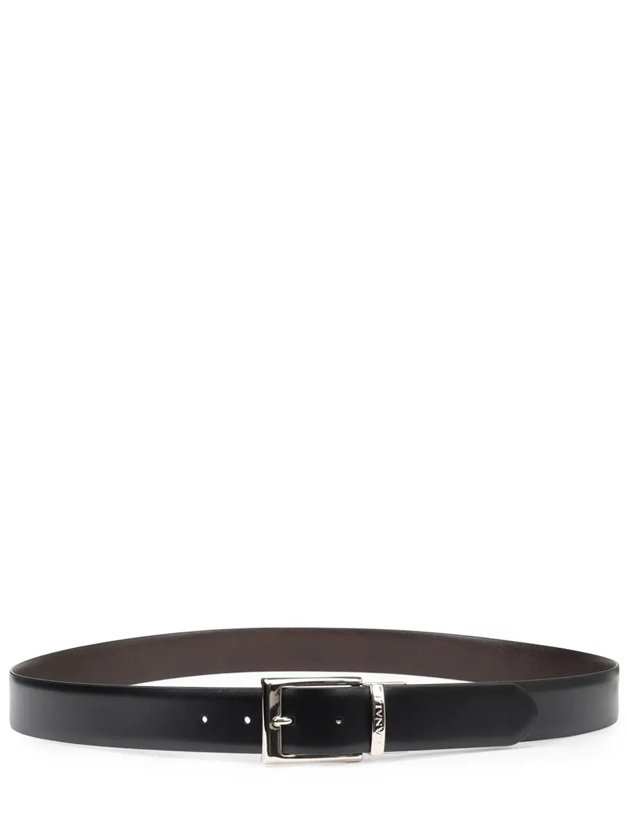 Ремень кожаный двусторонний