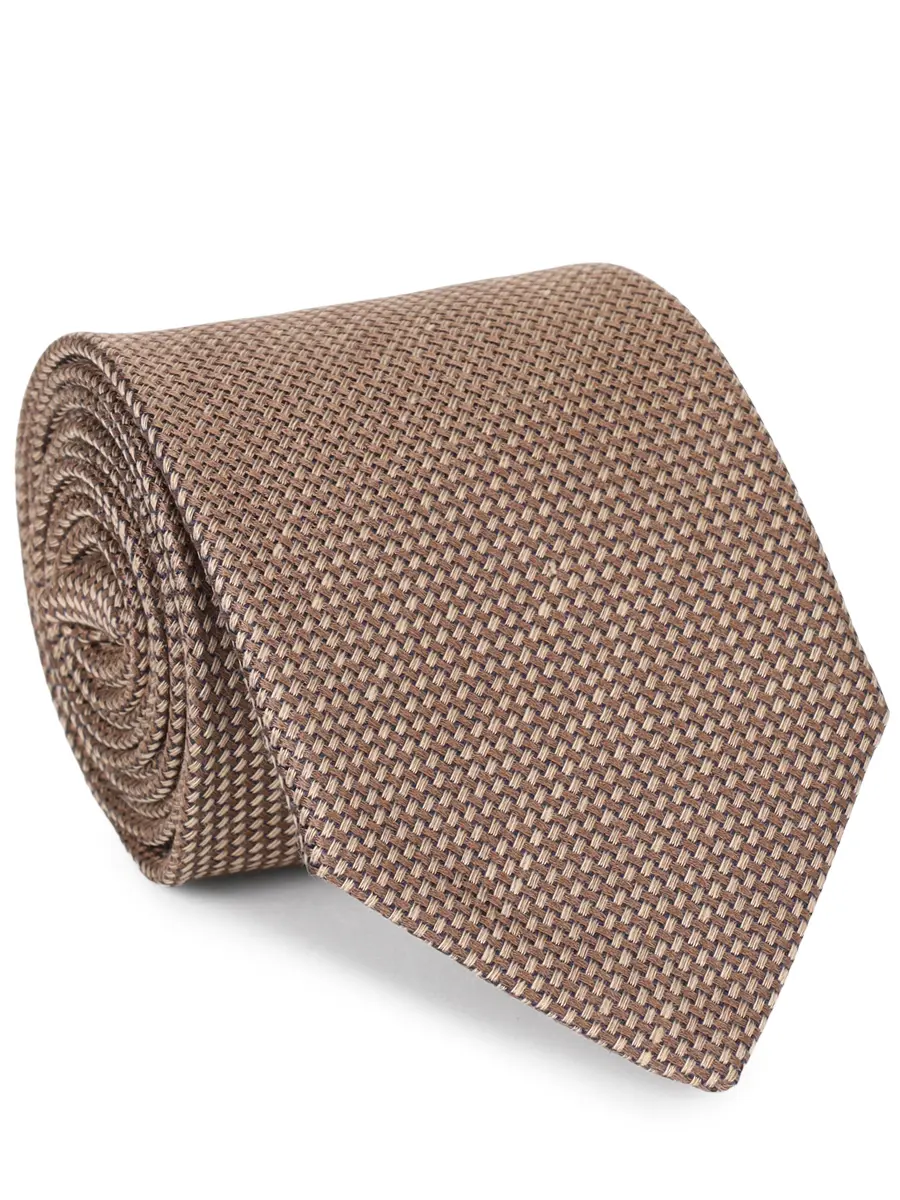 Галстук из шелка и льна