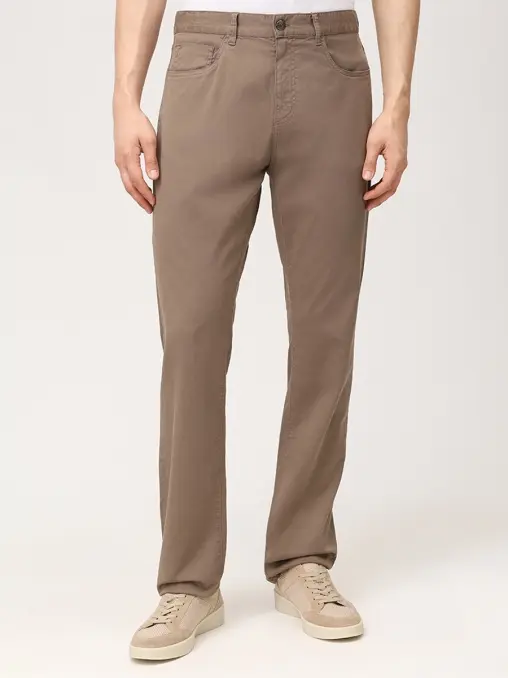 Джинсы Regular Fit из хлопка и лиоцелла CANALI