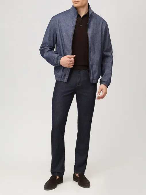 Джинсы Slim Fit из хлопка и лиоцелла CANALI