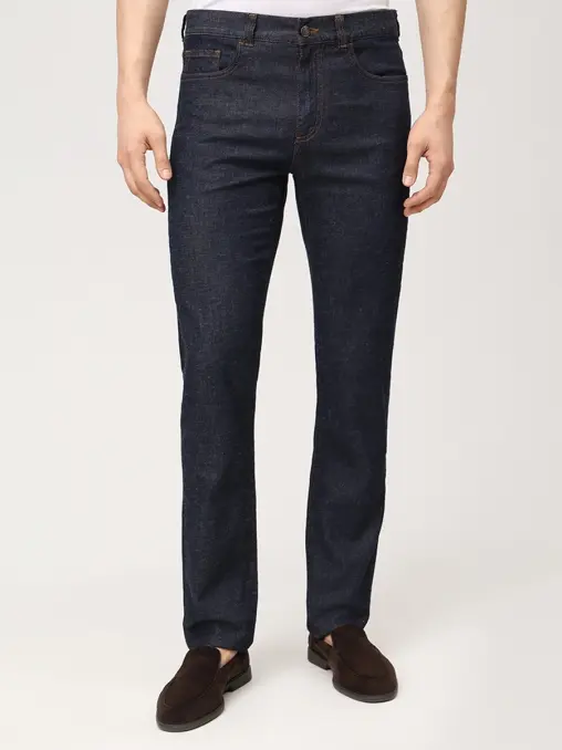 Джинсы Slim Fit из хлопка и лиоцелла CANALI