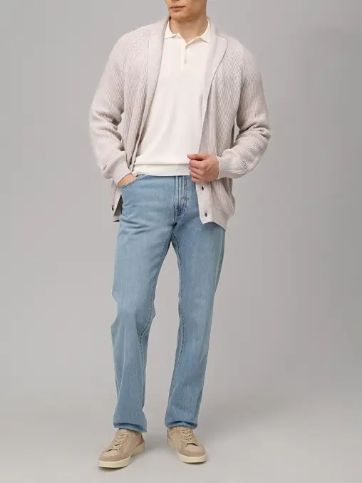 Джинсы Regular Fit хлопковые CANALI