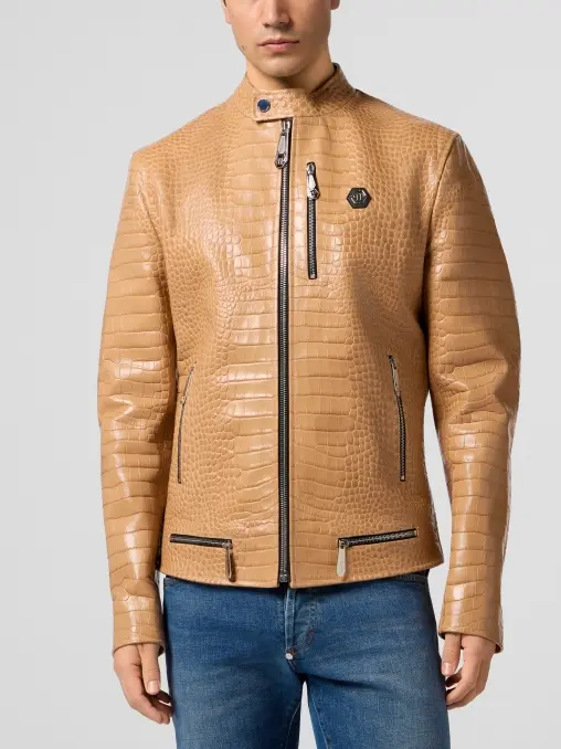 Куртка кожаная PHILIPP PLEIN
