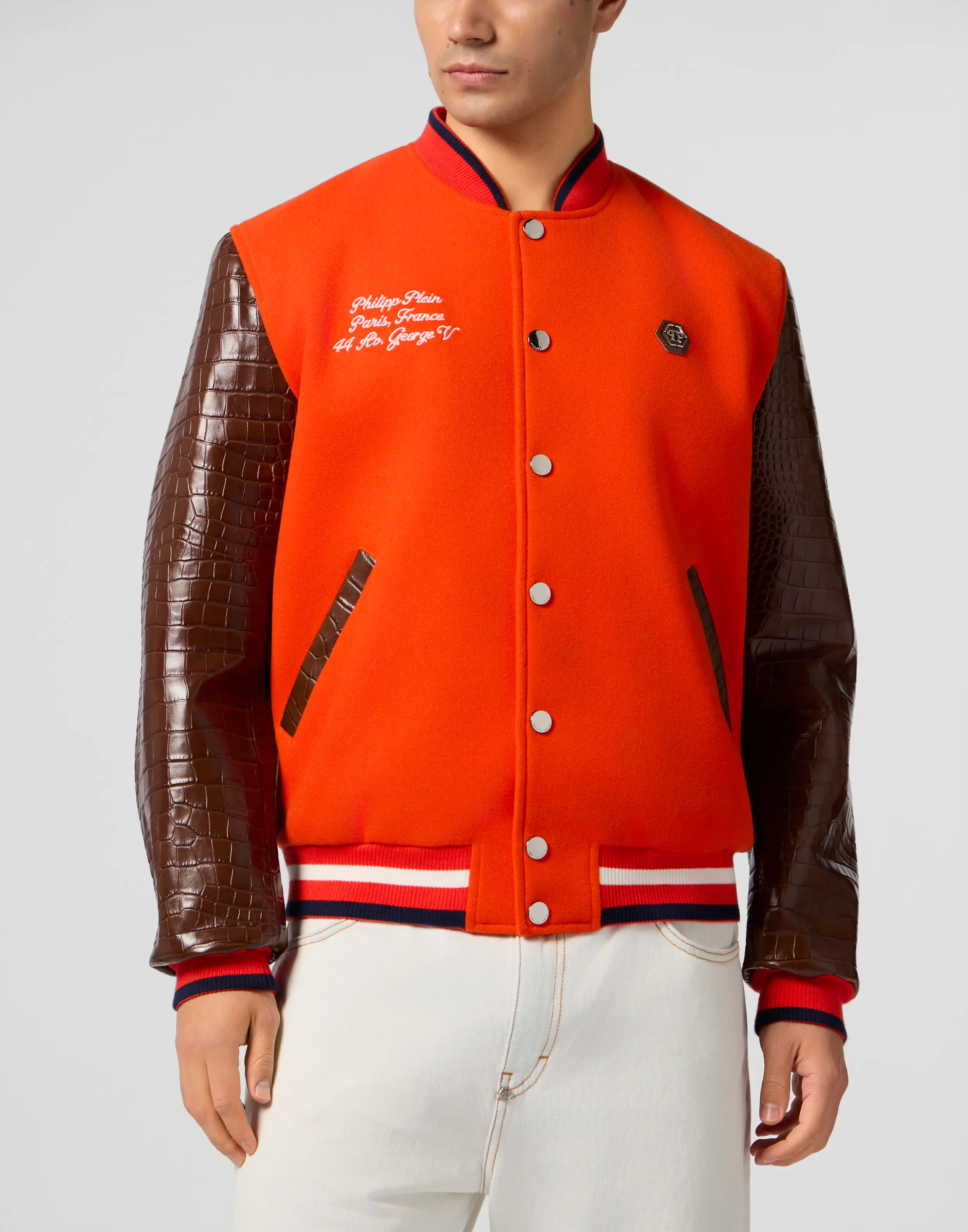 Бомбер комбинированный