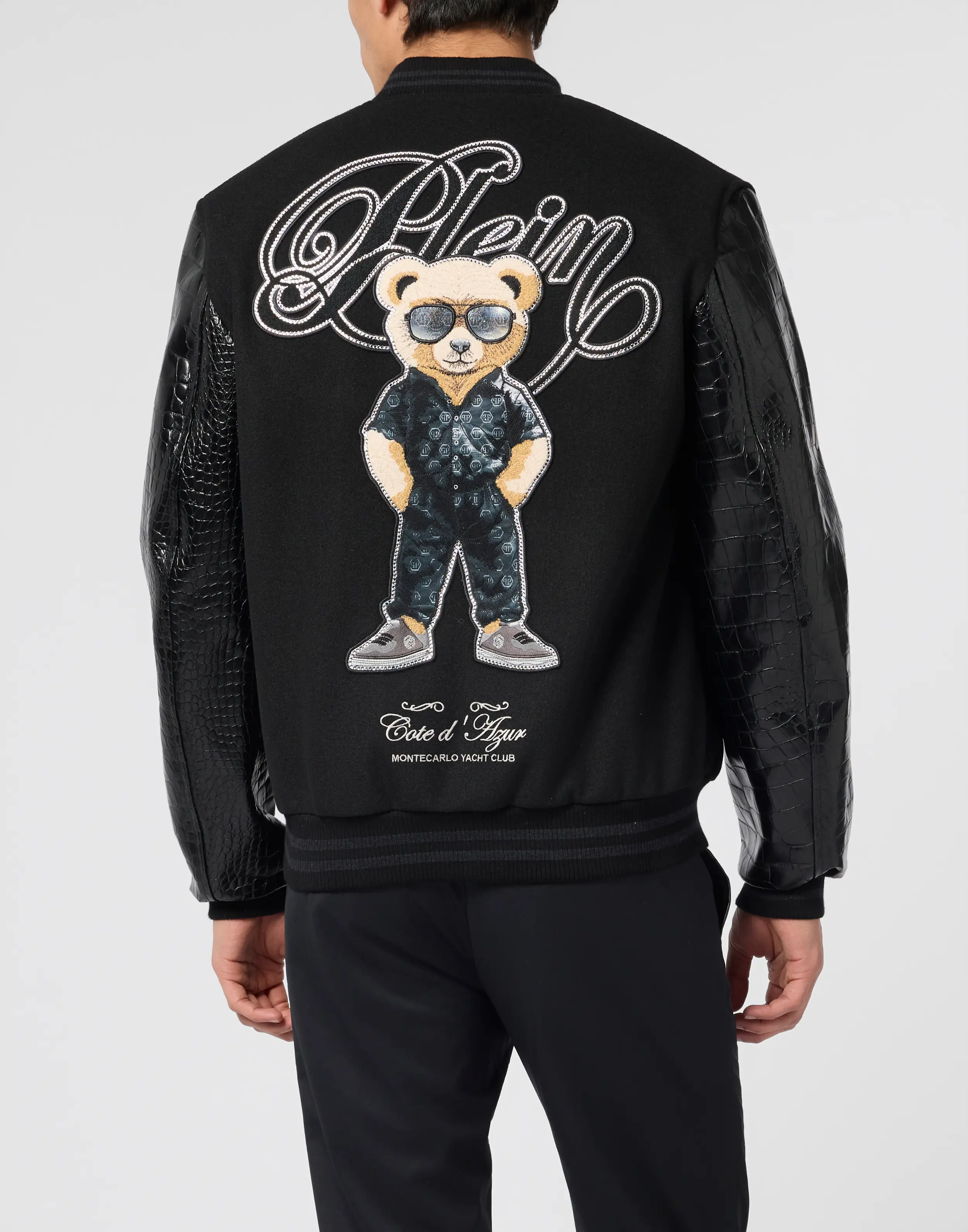 Бомбер комбинированный