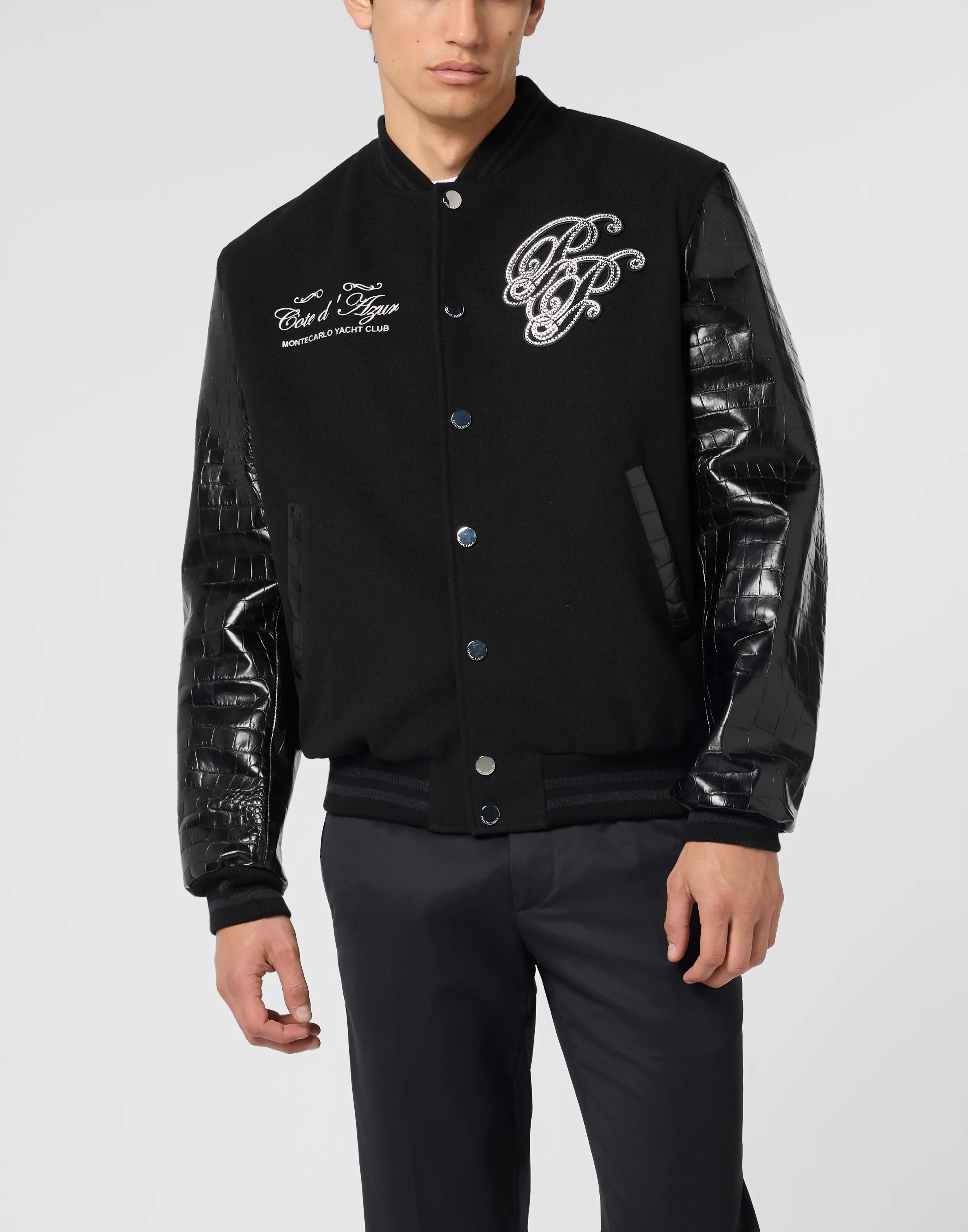 Бомбер комбинированный