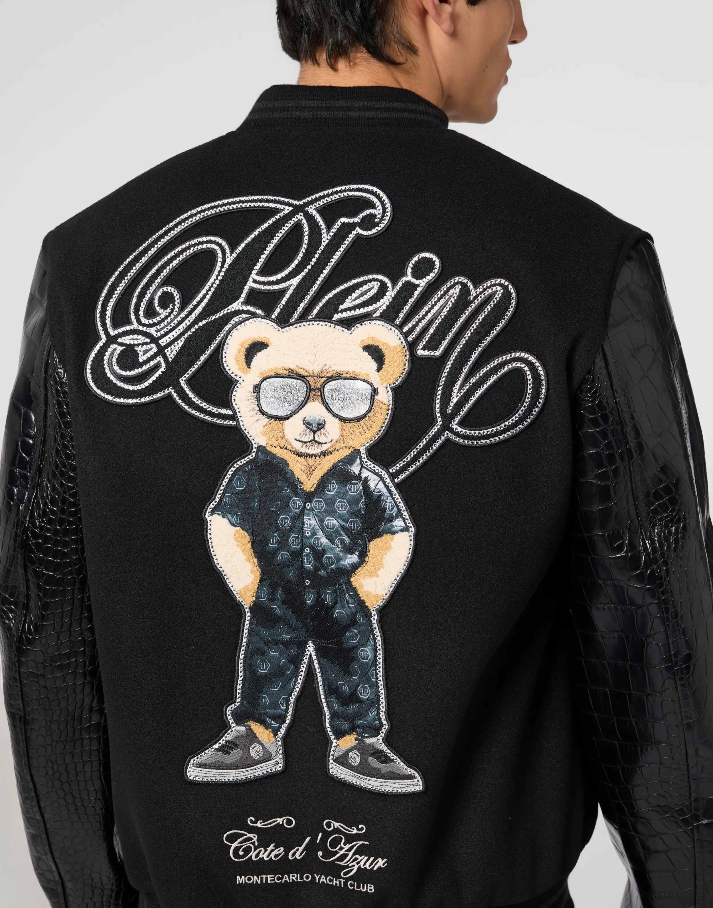 Бомбер комбинированный