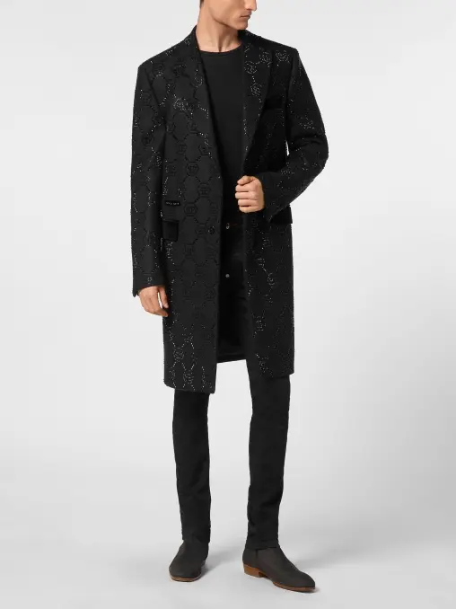 Пальто шерстяное PHILIPP PLEIN