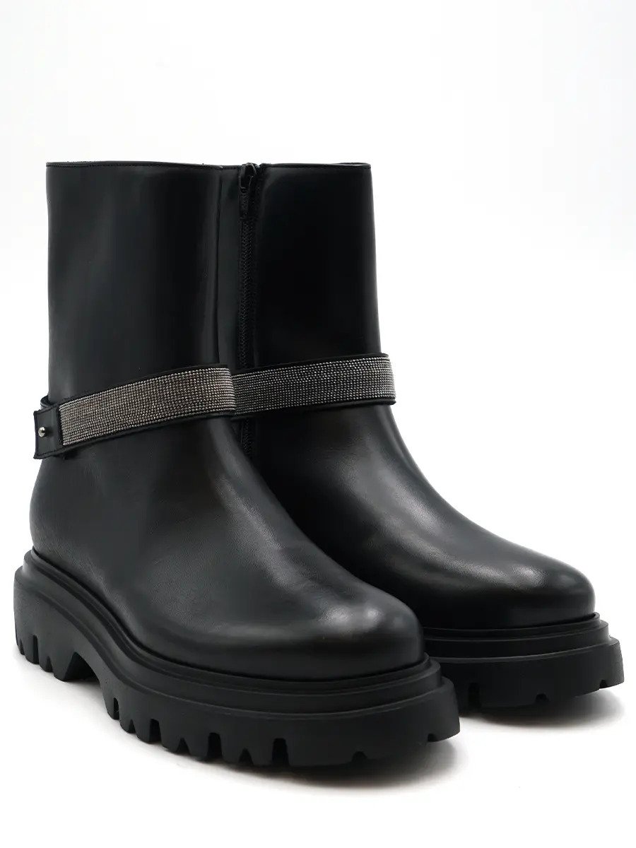 Ботинки кожаные