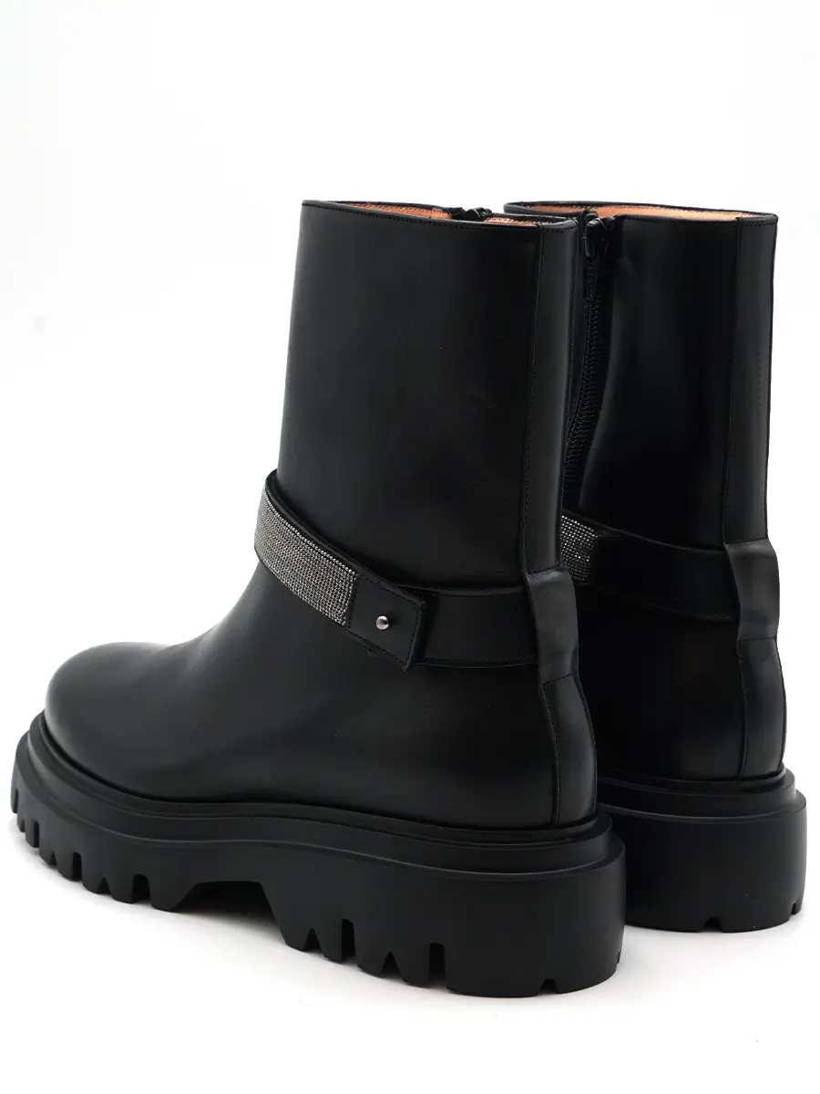 Ботинки кожаные