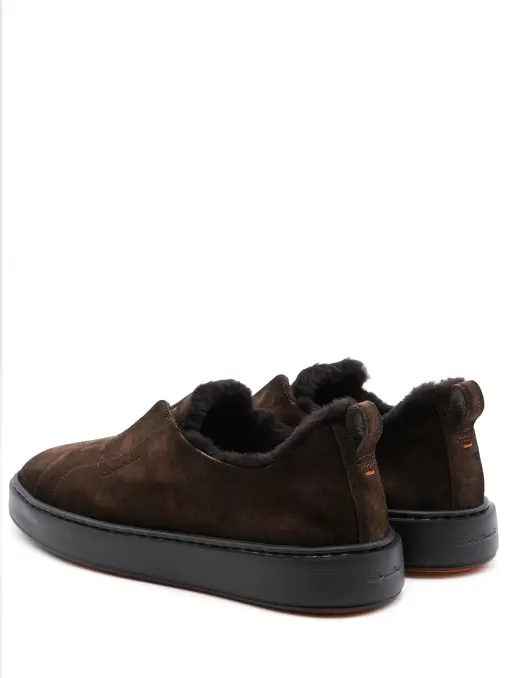 Кеды замшевые на меху SANTONI