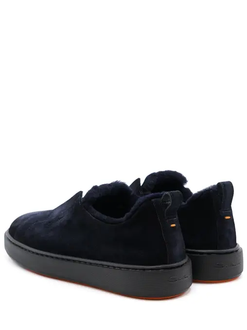 Кеды замшевые на меху SANTONI