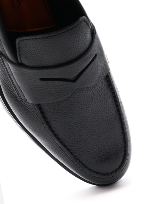 Лоферы кожаные на меху SANTONI