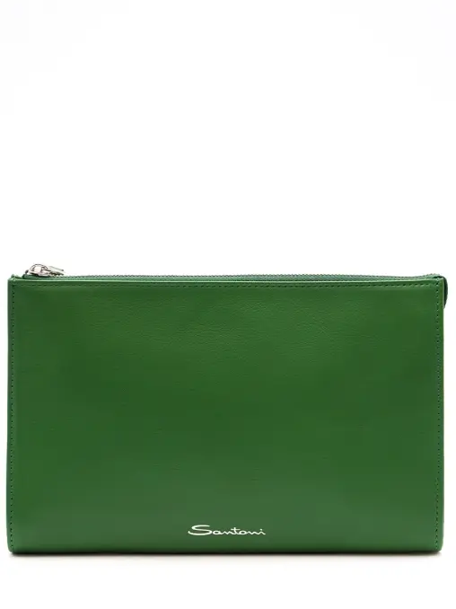 Клатч кожаный SANTONI
