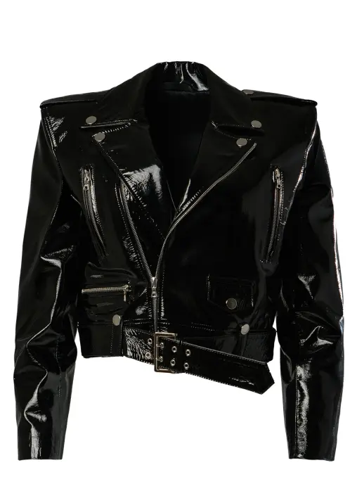 Куртка кожаная лаковая ELJACKET