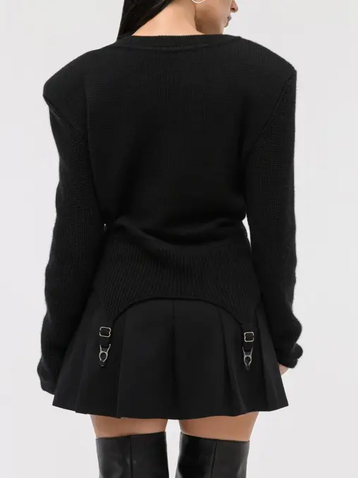 Джемпер кашемировый с подвязками ELJACKET