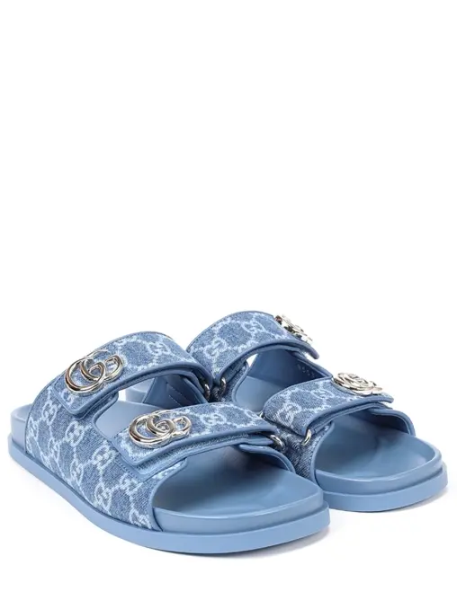 Шлепанцы текстильные GUCCI