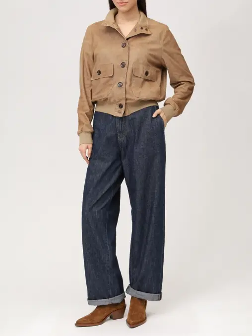 Бомбер замшевый MOORER