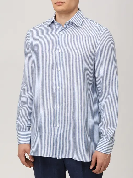 Рубашка Slim Fit льняная STILE LATINO