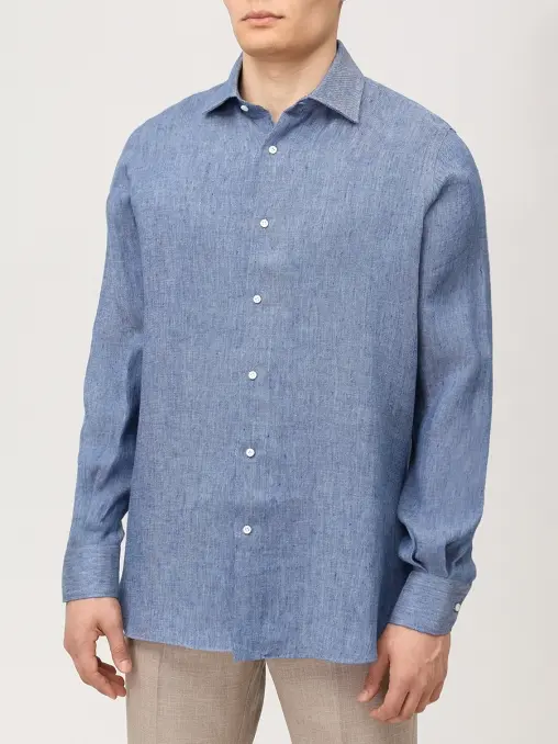 Рубашка Slim Fit льняная STILE LATINO