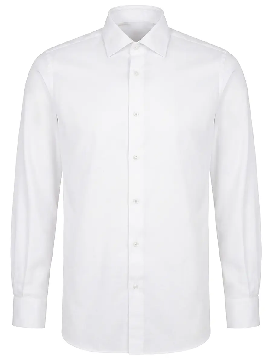 Рубашка Slim Fit из хлопка и льна