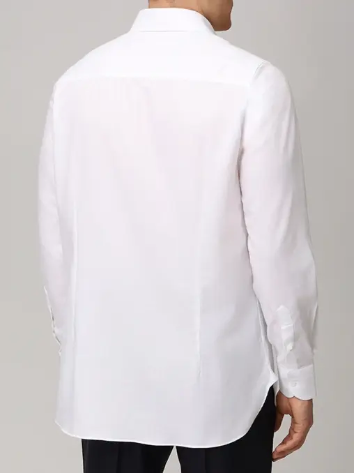 Рубашка Slim Fit из хлопка и льна STILE LATINO