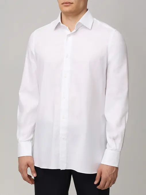 Рубашка Slim Fit из хлопка и льна STILE LATINO